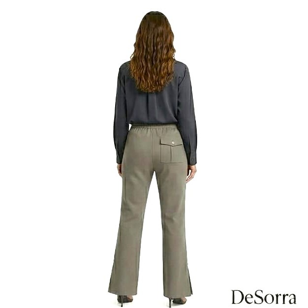 28 B DeSorra Cotton Wide Bottom Formal Trouser for Women - Image 2