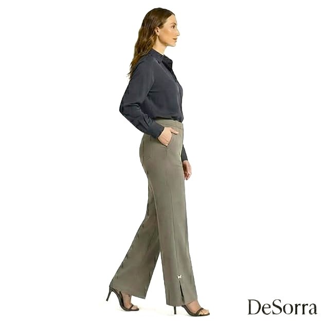 28 C DeSorra Cotton Wide Bottom Formal Trouser for Women - Image 3
