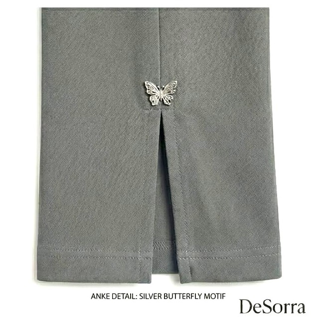 28 D DeSorra Cotton Wide Bottom Formal Trouser for Women - Image 4
