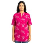 DeSorra Floral Cotton Office Wear Top