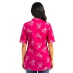DeSorra Floral Cotton Office Wear Top - Image 3