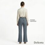 DeSorra Elegant Office Essential High-GSM Cotton Women’s Formal Pant - Image 2