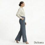 DeSorra Elegant Office Essential High-GSM Cotton Women’s Formal Pant - Image 3