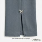 DeSorra Elegant Office Essential High-GSM Cotton Women’s Formal Pant - Image 4