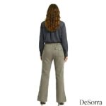 DeSorra Cotton Wide Bottom Formal Trouser for Women - Image 2