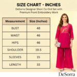 DeSorra Premium Green Designer Embroidery Co-Ord - Image 6