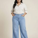 DeSorra Premium Stretchable Plus Size Wide Leg Jeans for Women
