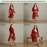Signature Red Midi Dress by DeSorra | Stretchable & Wrinkle-Free - Image 5