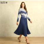 Signature Blue Midi Dress by DeSorra | Stretchable & Wrinkle-Free