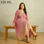 Signature Pink Midi Dress by DeSorra | Stretchable & Wrinkle-Free - Image 2